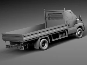 Iveco Daily Chassis Cab Pickup 2015 3D Model