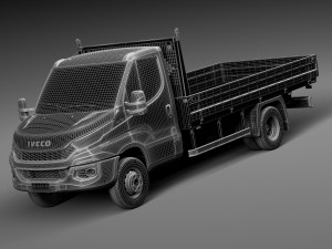 Iveco Daily Chassis Cab Pickup 2015 3D Модель