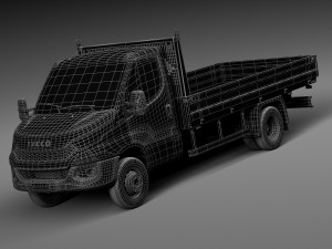Iveco Daily Chassis Cab Pickup 2015 3D Модель