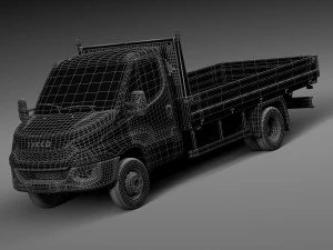 Iveco Daily Chassis Cab Pickup 2015 3D Model