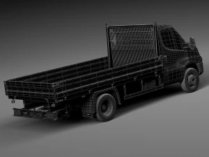 Iveco Daily Chassis Cab Pickup 2015 3D Model