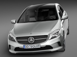 Mercedes-Benz A-Class 2016 3D Модель
