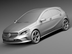 Mercedes-Benz A-Class 2016 3D Модель