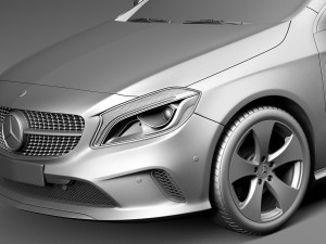 Mercedes-Benz A-Class 2016 3D Модель