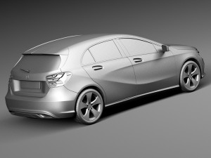 Mercedes-Benz A-Class 2016 3D Модель