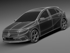 Mercedes-Benz A-Class 2016 3D Модель