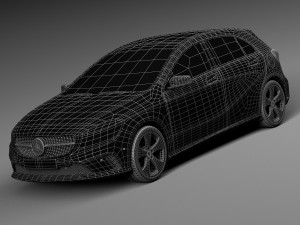 Mercedes-Benz A-Class 2016 3D Модель
