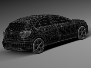 Mercedes-Benz A-Class 2016 3D Модель