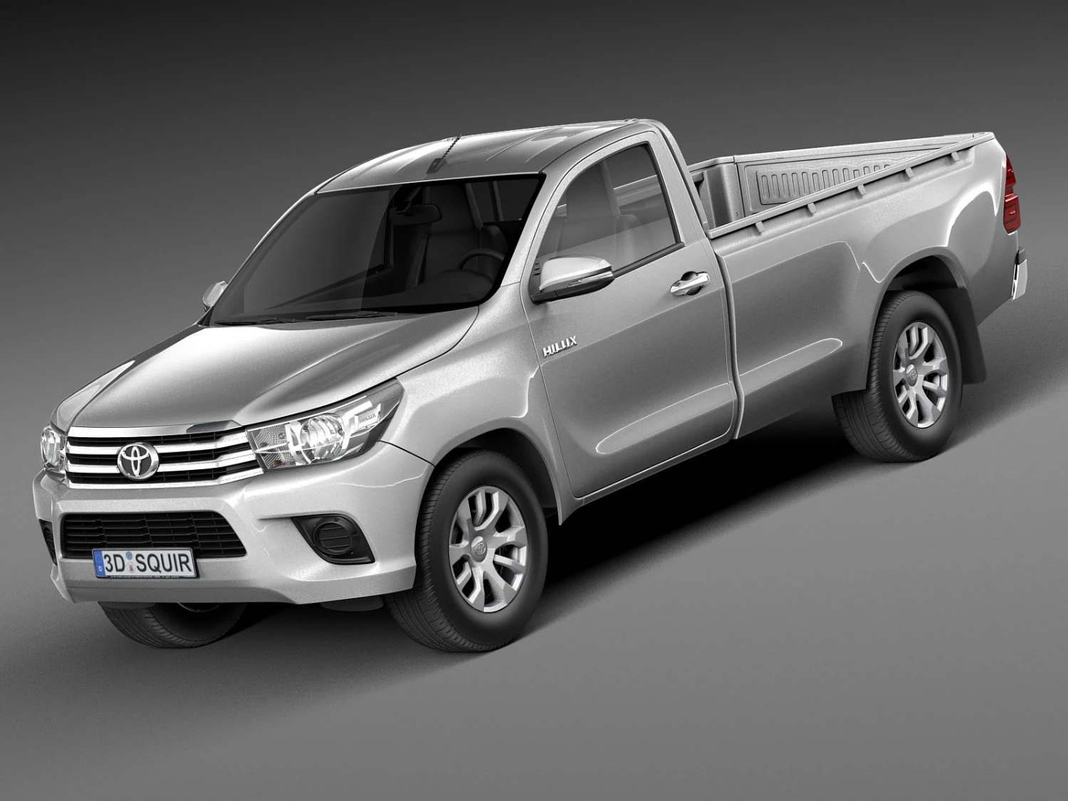 Toyota Hilux Cabine Simples 2016 Modelo 3D .c4d .max .obj .3ds .fbx .stl .blend 