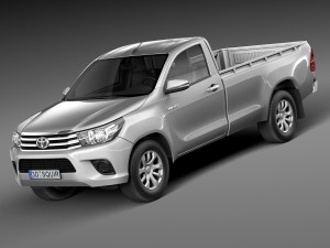 Toyota Hilux Single Cab 2016 Modelo 3D
