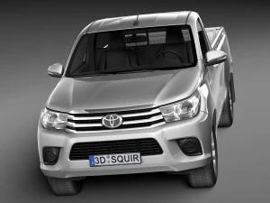 Toyota Hilux Cabine Simples 2016 Modelo 3D
