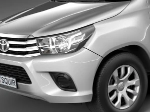 Toyota Hilux Cabine Simples 2016 Modelo 3D