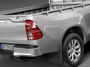 Toyota Hilux Cabine Simples 2016 Modelo 3D