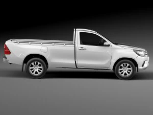 Toyota Hilux Cabine Simples 2016 Modelo 3D