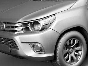 Toyota Hilux Cabine Simples 2016 Modelo 3D