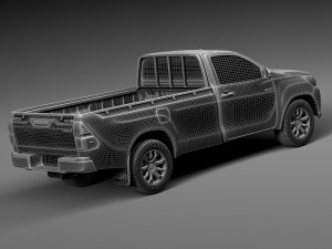 Toyota Hilux Single Cab 2016 3Dモデル