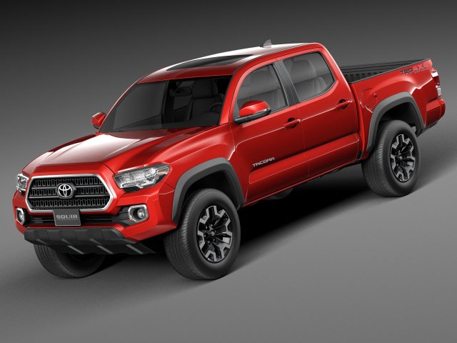 Toyota Tacoma TRD Double Cab 2016 3D Modell .c4d .max .obj .3ds .fbx .stl .blend