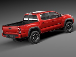 Toyota Tacoma TRD Double Cab 2016 3D Modell