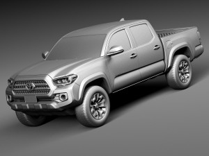 Toyota Tacoma TRD Double Cab 2016 3D Modell