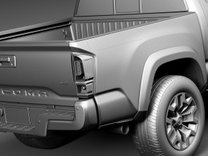 Toyota Tacoma TRD Double Cab 2016 3D Modell
