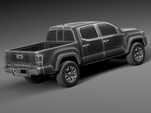 Toyota Tacoma TRD Double Cab 2016 3D Modell