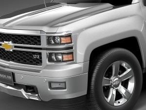 Chevrolet Silverado 1500 Double Cab 2015 3D 모델