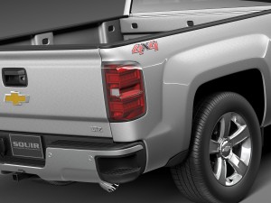 Chevrolet Silverado 1500 Double Cab 2015 3D 모델