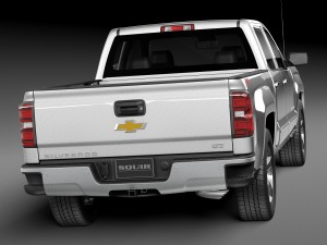 Chevrolet Silverado 1500 Double Cab 2015 3D 모델