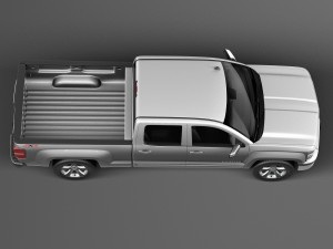 Chevrolet Silverado 1500 Double Cab 2015 3D 모델