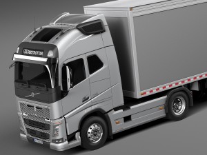 Volvo FH16 Globtrotter Trailer 2013 3D Model