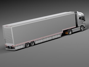 Volvo FH16 Globtrotter Trailer 2013 3D Model