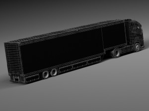 Volvo FH16 Globtrotter Trailer 2013 3D Model