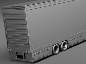 Volvo FH16 Globtrotter Trailer 2013 3D Model