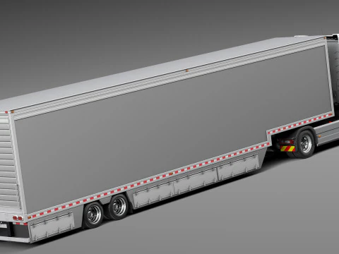 Volvo FH16 Globtrotter Trailer 2013 3D Model