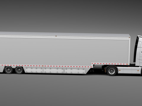 Volvo FH16 Globtrotter Trailer 2013 Modèle 3D