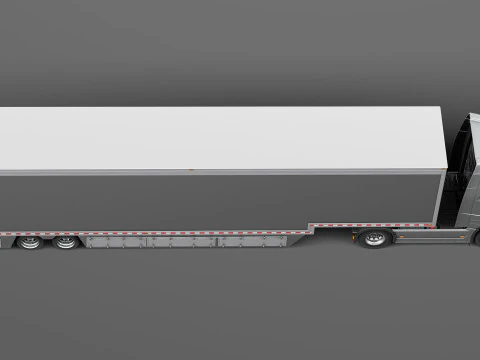Volvo FH16 Globtrotter Trailer 2013 3D Model