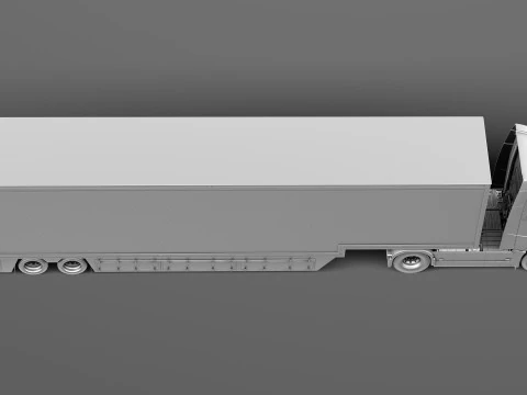 Volvo FH16 Globtrotter Trailer 2013 3D Model