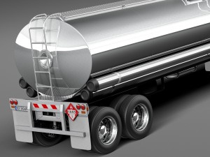 Volvo FH16 Globtrotter Tanker 2013-2015 3D Model