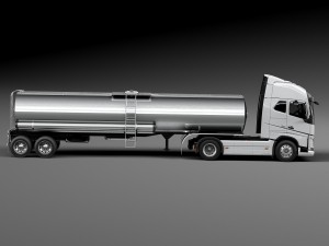 Volvo FH16 Globtrotter Tanker 2013-2015 3D Model