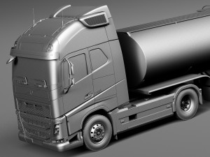 Volvo FH16 Globtrotter Tanker 2013-2015 3D Model