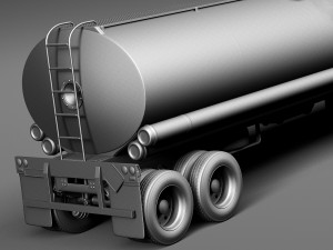 Volvo FH16 Globtrotter Tanker 2013-2015 3D Model