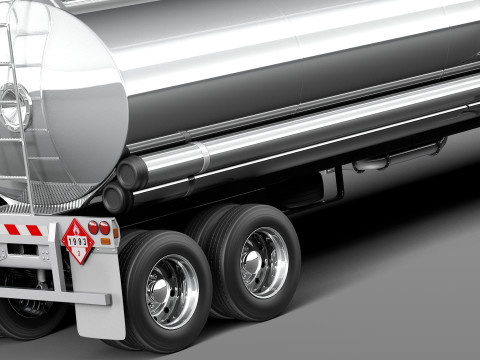Volvo FH16 Globtrotter Tanker 2013 3D Модель