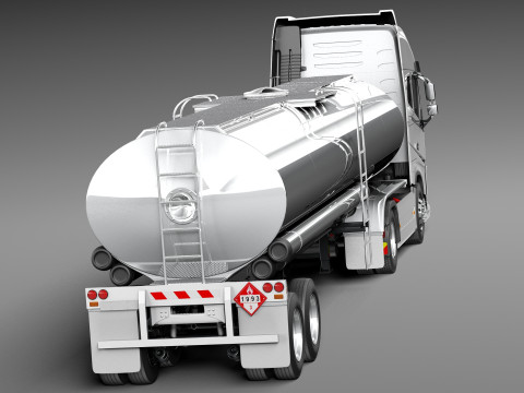 Volvo FH16 Globtrotter Tanker 2013 3D Модель