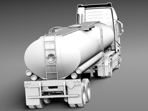 Volvo FH16 Globtrotter Tanker 2013 3D Модель
