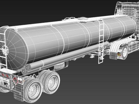 Volvo FH16 Globtrotter Tanker 2013 3D Модель