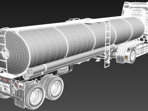 Volvo FH16 Globtrotter Tanker 2013 3D Модель