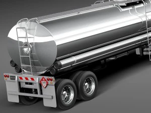 Kenworth W900 Sleeper Cab Tanker 2014 3D Model