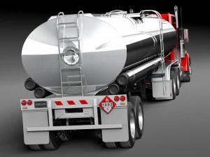 Kenworth W900 Sleeper Cab Tanker 2014 3D Model