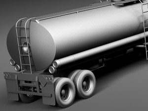 Kenworth W900 Sleeper Cab Tanker 2014 3D Модель
