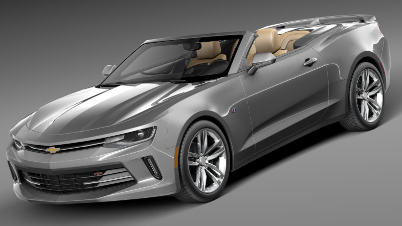 Chevrolet Camaro 2016 Modello 3D .c4d .max .obj .3ds .fbx .stl .blend 